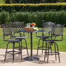 Outdoor Bar Sets Christopher Knight Home Arlana 5pc Outdoor Bar Set