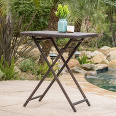Outdoor Bar Tables Christopher Knight Home Margarita Square Wicker Outdoor Bar Table