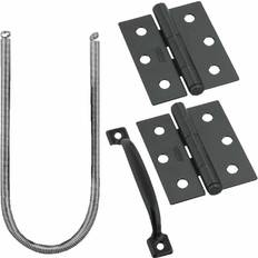 Black Self-adhesive Decorations Hardware N107-409 V90 Screen and Storm Door Set Self-adhesive Decoration