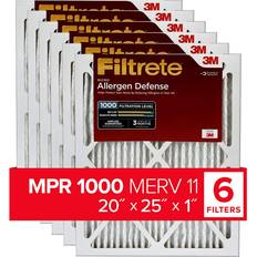 Filtrete 20x25x1, AC Furnace Air Filter, MPR 1000, Micro Allergen Defense, 6-Pack