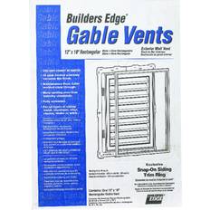 Builders Edge 12 Rectangle Gable Vent #117 Bright White