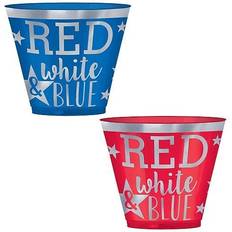 Amscan Red, White and Blue Cups, 9 oz. 30/Pack 350295 Multi Colored
