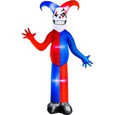 Party Supplies Halloween Haunters Giant 12 Foot Inflatable Scary Joker Clown Reaper Yard Prop Decoration W/ LED Lights Spooky Indoor Outdoor Lawn Blow Up Multicolor One Size