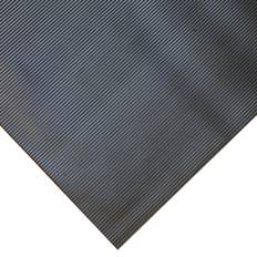 Linoleum Flooring Goodyear "Fine-Ribbed" Rubber Flooring 3.5mm x 36" x 25ft Black