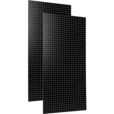 Triton Products Black High Density Fiberboard Pegboards Two Pack