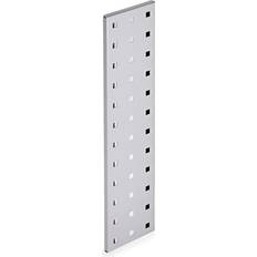 Tool Boards Triton Products LocBoard Square Hole Pegboard Strip, 18"Wx4.5"H, White Epoxy