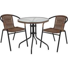 Patio Dining Sets Flash Furniture Lila 28'' Patio Dining Set