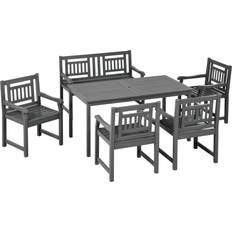 Patio Dining Sets OutSunny 6 Pieces Patio Dining Set