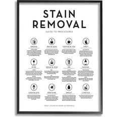 Framed Art Stupell Industries Laundry Stain Removal Guide Helpful Symbols Graphic Framed Art