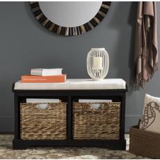 Black Storage Benches Safavieh Home Collection Freddy Storage Bench