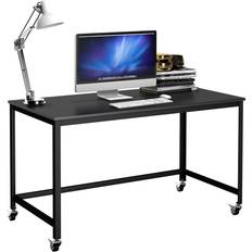 Rolling computer desk Costway Rolling Computer Writing Desk