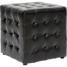 Brown Pouffes Baxton Studio Wholesale Interiors BH-5589-DARK Pouffe