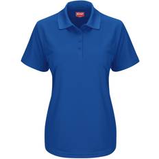 Red Kap Women's Short Sleeve Knit Performance Polo Blue