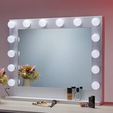 Makeup Mirrors CO-Z LED Lighted Hollywood Makeup Mirror with 14 Dimmable Vanity Lights
