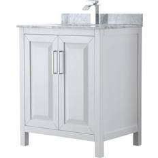 White Vanity Units for Double Basins Wyndham Collection WCV252530SUNSMXX Daria