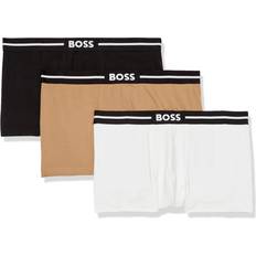 Hugo Boss White Underwear Hugo Boss 3-Pack Trunks Tan