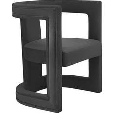 TOV Furniture Ada Black Velvet Lounge Chair