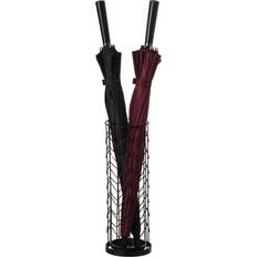 Umbrella Stands Vintiquewise Black Horizontal Holder Umbrella Stand