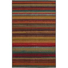 Mohawk Home Avenue Stripe Brown, Gray, Green, Blue, Red, Multicolor, Orange