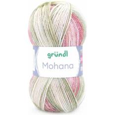 Gründl Wolle Mohana 100 g grün-rosè-pink