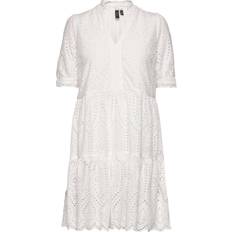 V-hals Kjoler Y.A.S Holi Short Dress - Star White