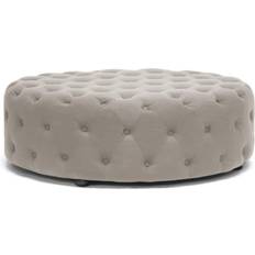 Baxton Studio Cardiff Beige Foot Stool