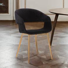 Chair with gold legs Armen Living Jocelyn Contemporary Kitchen Chair