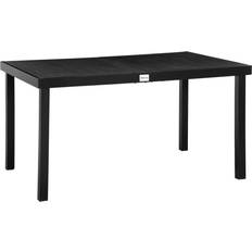 Black outdoor dining table OutSunny Patio