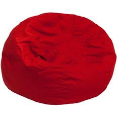 Beanbags Flash Furniture DG-BEAN-LARGE-SOLID-RED-GG Oversized Solid Red Bean Bag Chair