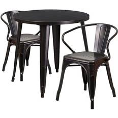 Patio Dining Sets Flash Furniture Commercial Grade Patio Dining Set