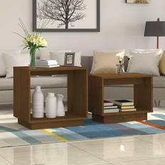 Brown Nesting Tables vidaXL honey brown Nesting Table