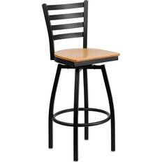 Natural Bar Stools Flash Furniture XU-6F8B-LADSWVL-NATW-GG HERCULES Series Bar Stool