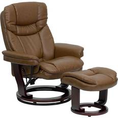 Leather recliner with ottoman Flash Furniture Allie Contemporary Armchair