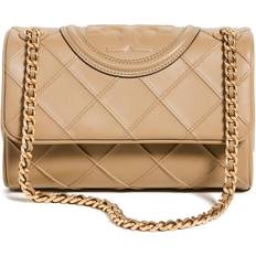 NEW VERSION Tory Burch New Cream Leather Fleming Convertible Bag, Comparee