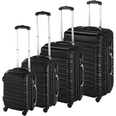 Beige Koffer-Sets tectake Lightweight Hard Shell Suitcase - Set of 4