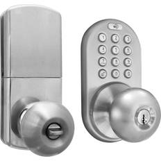 Keyless entry door locks Milocks DKK-02SN Touchpad Keyless Entry Door Satin