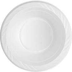 Genuine Joe GJO10424, Plastic Bowls, 12 oz, White, 125/Pack
