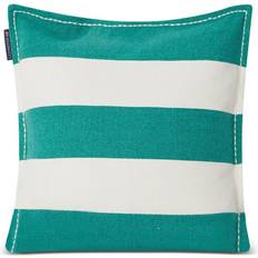 Lexington Blid Stripe Printed Cushion Cover White, Green (50x50cm)