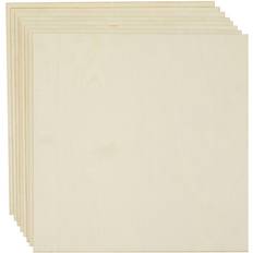 Plywood 12x12 Wood Panels, Unfinished 3mm Birch Plywood Sheets 8 Pack