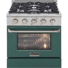 Kucht Pro-Style cu. Propane Gas Range with Sealed Burners Blue, Green