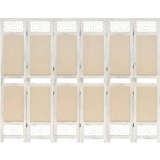 vidaXL 210 165 6-Panel Cream Romavdeler