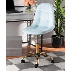 Gold Office Chairs Baxton Studio Kabira Contemporary Glam Luxe Blush Office Chair