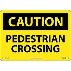 Workplace Signs on sale NMC Marker Caution Pedestrian Crossing 10X14 .040