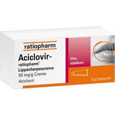 Rezeptfreie Arzneimittel Aciclovir ratiopharm Lippenherpescreme 2