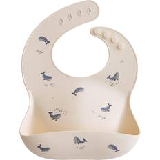 Mushie Food Bibs Mushie Silicone Baby Bib Whales