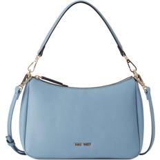 Michael Kors Mila Small Denim Shoulder Bag For Women (Blue, OS)