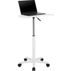 Flash Furniture White Sit to Stand Mobile Laptop Computer Desk