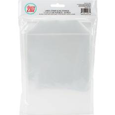 White Stamps & Stamp Supplies Avery Elle Stamp & Die Storage Pockets 50/Pkg-Large 5.5 X7.25