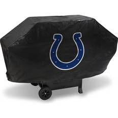 BBQ Accessories Rico Industries Indianapolis Colts Black Deluxe Grill Cover Deluxe Vinyl Grill Cover 68" Wide/Heavy Duty/Velcro
