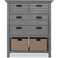 Evolur Waverly 4-Drawer Rustic Grey Chest with Baskets